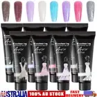 8 Colors Tube Poly UV Gel Glitter Nail Builder Extension Kit Polygel Art Set