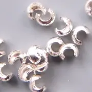 3mm Crimp Covers Sterling Silver Small 43042 (20) Soft Flex Brand SoftFlex