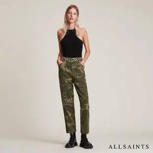 【ALLSAINTS】DESSA 高腰九分迷彩豹紋印花長褲(舒適版型)