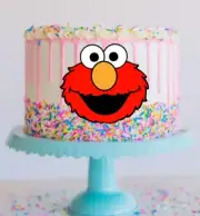 1 x ELMO Cake Topper Edible Wafer Paper SESAME STREET KIDS BIRTHDAY IMAGE