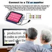 (US Plug)Handheld Video Digital Magnifier 26 Color Modes Electronic Reading