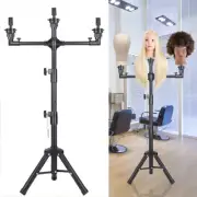 3-Head Multifunction Adjustable Tripod Stand For Mannequin Training Head Holder