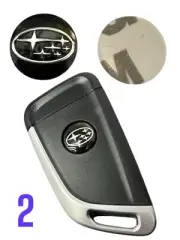 2pcs Red 14mm Replacement Emblem - For Subaru Key Fob Remote Refurbishment