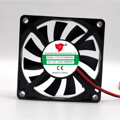 1 PCS YINGTAIN Fan YTD127010B05000 DC12V 0.21A 7010 7CM 4 wire cooling fan