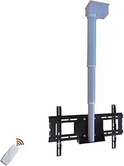 LED TV Mount - Motorized TV Lift Bracket, Motorized Ceiling TV Mount with Remote Control,Flips 90°, Fits 26-70 Inch LED Screen TVs-60
