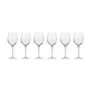 6pc Krosno Harmony 430ml Stemmed Red Wine Glass Set - Clear