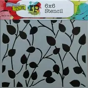Vines & Leaves Stencil Climbing Ivy Vine Leaf Reverse Template Crafters Workshop