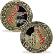 Spartan Warrior Ethos Challenge Coin Military Coin