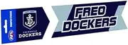 Fremantle Dockers Freo Official AFL Team Logo Bumper Sticker 305mm x 75mm