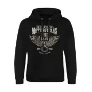 Evel knievel Motorcycles Sweatshirt With Cap Epic Black Size L