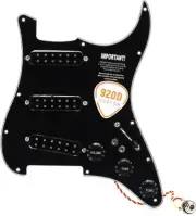 920D Custom Stratocaster Polyphonic Loaded Pickguard - Black