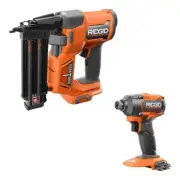 RIDGID Power Tool Combo Kit Lithium Ion w/ Brushless Cordless 3-Speed Orange