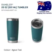 Yeti Rambler 20 OZ Tumbler w/- Magslider Lid|Limited Edition| Agave Teal