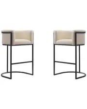 Manhattan Comfort Set of 2 Cosmopolitan Bar Stools