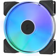 Fractal Design Prisma AL-18 PWM 180 mm Addressable RGB LED LLS Bearing Computer Case Fan (2-Pack)