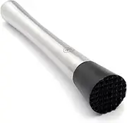 Outset Stainless Steel Cocktail Muddler, 1.25 x 1.25 x 8 inches
