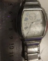 在飛比找露天拍賣優惠-二手市面稀少復古日本金屬SEIKO 7T62-0DJ0手錶(