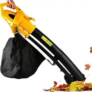 Gardens Leaf Blower Garden Vacuum and Leaf Crusher Blower,3000W Electric Outdoor Blower with 6 Speed Modes,35L Leaf Collection Bag,Leaf Blower for Lawn Care