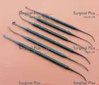 Phlebectomy Varady Extractors & Skin Hooks Blue Titanium Coated Plastic Surgery