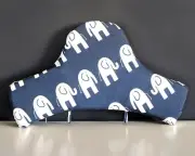 Compatible with IKEA Klammig, Pyttig, Antilop, Elephant Navy Blue Cushion Cover