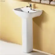 Bathroom Ensuite powder room PEDESTAL BASIN LARA CERAMIC