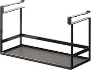 Yamazaki Home Shelf Spice Rack and Organizer for Kitchen Cabinets | Steel | Undershelf Solution, One Size, Black