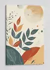 Abstract Botanical Art Canvas Print, Modern Home Wall Decor