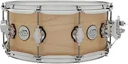 DW Design Series Snare Drum - 6-inch x 14-inch, Natural Satin Percussion Instrument
