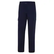 WS Workwear Womens Modern Fit Canvas Cargo Pants Navy Size 18