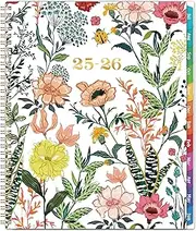 2025-2026 Planner – Jul. 2025 – Jun. 2026, Weekly ＆ Monthly Academic Planner 2025-2026, 8.5" x 11" with Colorful Tabs, Flexible Cover, Thick Paper, Twin-Wire Binding, Back Pocket, To-Do ＆ Notes