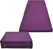 2 x Folding Yoga Purple Mat - Gymnastics Floor Exercise Gym Mat - 180cm*60cm*5cm