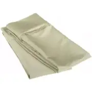 Egyptian Cotton 1200 Thread Count Solid Pillowcase Set Standard-Sage
