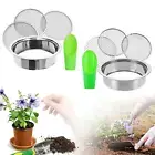 Soil Sieve Sifter Set Portable Fine Mesh Sieve for Dirt Filtration Gardening