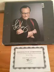 Larry King Autographed Signed 8 X 10 Photo COA