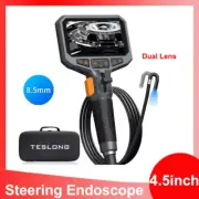 Two-Way 210° Articulated Industrial Borescope Inspection Camera 8.5mm Dual Lens