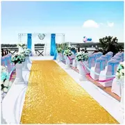 Aisle Runners for Weddings Aisle Runner Sequin Aisle Runner 4FTX15FT Gold Ais...