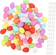 UPKOCH 100pcs Simulation Egg Model Matching Eggs Blank Eggs Graffiti Eggs Hand-Painted Egg Ornaments Graffiti Model Egg Egg Egg Decor Decorative Fake Egg Plastic