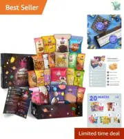 Unique Turkish Munchies Gift Box - 21 Snacks with Trivia for Adventurous Palates