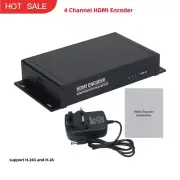 XE4D 4CH HDMI Encoder Live Streaming IPTV Encoder 4K 2160P for H.265 and H.264