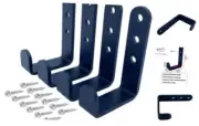 4 Pcs Black Heavy Duty Metal j Hooks for Hanging 230 lbs, Wall Mount Hook for