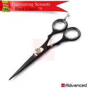 Barber Hair Cutting Scissor 5'' Black Color Hair Dressing Sharp Razor Shear New