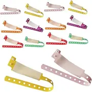 AUTSUPPL Valentine's Day Wristbands Plastic Id Wristbands Handwriting Surface Access Comfortable 30pcs Pack