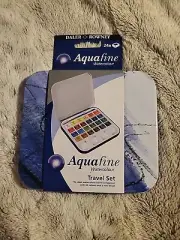 Daler Rowney Aquafine 24-pc Watercolor Travel Paint Set - Ideal Travel Companion