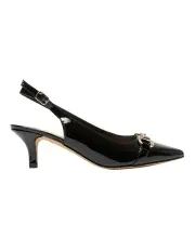 [Sandler] Nigella Heeled Shoes in Black Patent