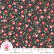 Moda FRESH FIG FAVORITES 20416 19 Black Pink Red Floral FIG TREE Quilt Fabric