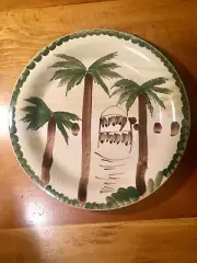 New Mulberry Palm Tree Dinner Plate Tropic Palm Island 2004 10.5 Inch