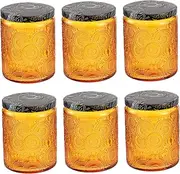 6Pcs Glass Candle Tins for Scented Candles Candle Containers for DIY Projects for Home Yoga Studio and Craft Storage