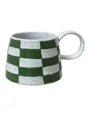 [Robert Gordon] Celeste Hand Painted Mug in Green Check
