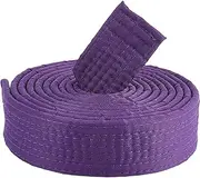 CREATCABIN Purple Brazilian Jiu Jitsu Belts Polyester Martial Arts Belt Judo Karate TKD Aikido Uniform Ranking Belt Long Soft Universal Fit Belts for Taekwondo Hapkido Sports Training Equipment 9.18ft