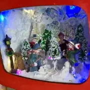 Artisan Winter Snowball Fight Inside Television Set: Perfect Holiday Scene